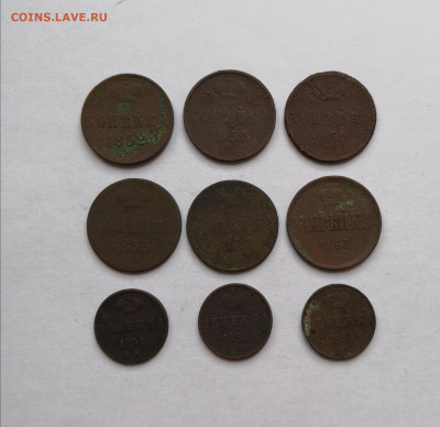 Копейка 1852-1863-6 шт,денежка-1851,1852,1858г - IMG_20210130_134128