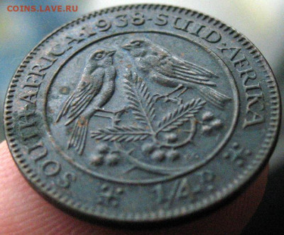 4 пенни 1938 Георг VI Отл! до 3.02 - SAfrica_1-4d_1938-2