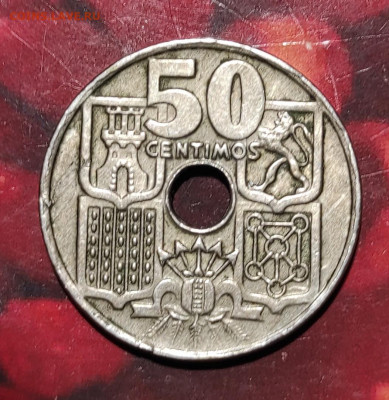 Испания 25 сентимов 1937 50 сантимов 1949 фикс. - IMG_20210131_050237