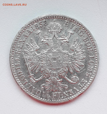 4флорина 1858 Ав.-Венгрия - 20210131_160914