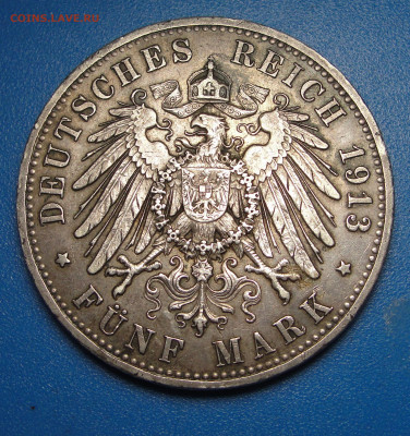 5 марок 1913 Пруссия Мундир до 06.02.2021 г. в 22.00 - DSC03718.JPG