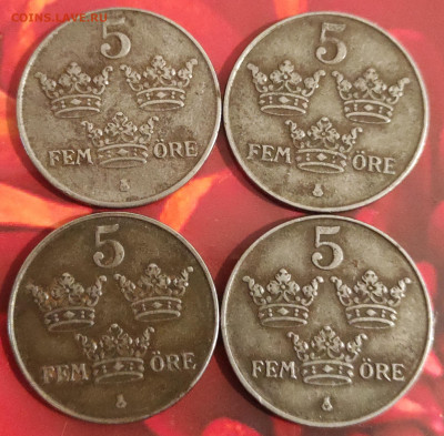 Швеция 5 эре, 2 эре, 1эре . 1909-1950 фикс. - IMG_20210131_160554
