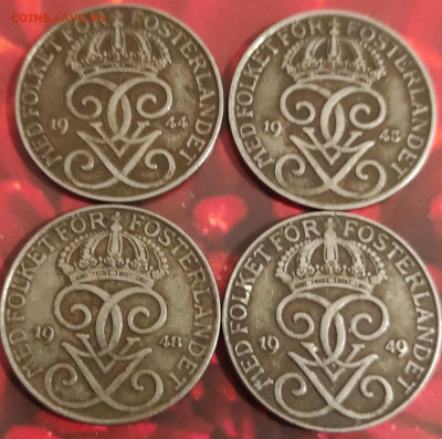 Швеция 5 эре, 2 эре, 1эре . 1909-1950 фикс. - IMG_20210131_160747