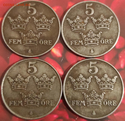 Швеция 5 эре, 2 эре, 1эре . 1909-1950 фикс. - IMG_20210131_160853