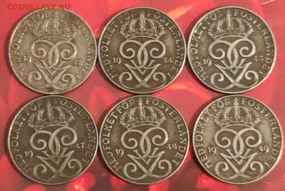 Швеция 5 эре, 2 эре, 1эре . 1909-1950 фикс. - IMG_20210131_161642