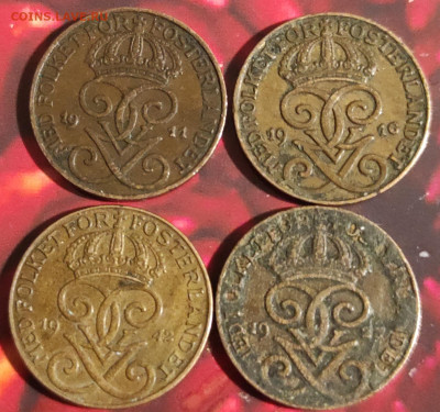 Швеция 5 эре, 2 эре, 1эре . 1909-1950 фикс. - IMG_20210131_164138