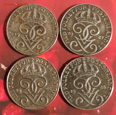 Швеция 5 эре, 2 эре, 1эре . 1909-1950 фикс. - IMG_20210131_163555_1