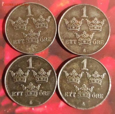 Швеция 5 эре, 2 эре, 1эре . 1909-1950 фикс. - IMG_20210131_163705_2