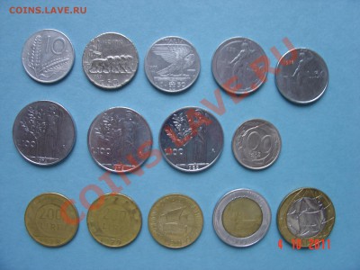 Италия 14 монет - DSC05426.JPG