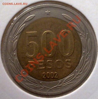 - БИМ - Чили 500 песо 2002 Кардинал Рауль Энрике 10.10 21.00 - Чили 500 песо 2002-1