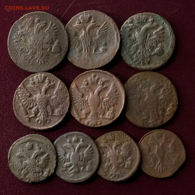 Денга Полушка 1731-1749 на оценку - AMR_7631