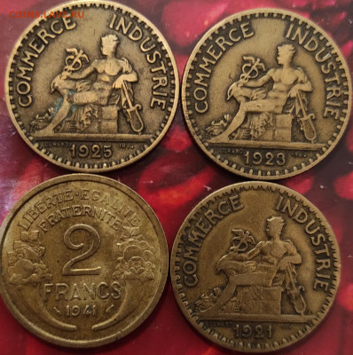 Франция 2 франка  1921-1950 фикс. - IMG_20210202_160439