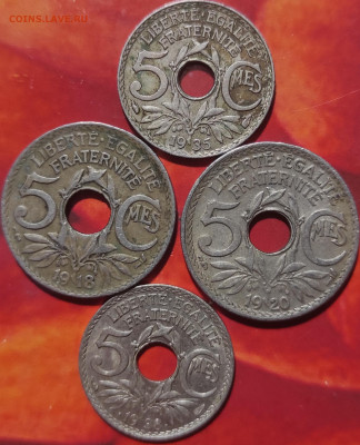 Франция 10франков, 50 ,20, 10,5 сантимов 1918-1962 фикс. - IMG_20210202_210301