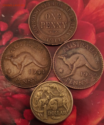Австралия 1 пенни 1934,1944,1952,1доллар1984.  Фикс. - IMG_20210203_112035