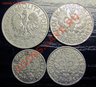 C76 Польша 1 зл., 50 гр., 20 гр., 10 гр. 1923-29 до 10.10 - C76b Poland 1 zl , 50g 20g 10g_2 