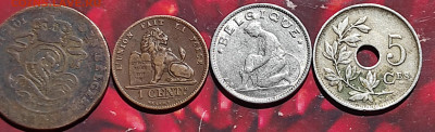 Бельгия1франк ,5франков,25,10,5 сантимов 1863-1953 фикс. - IMG_20210204_015722
