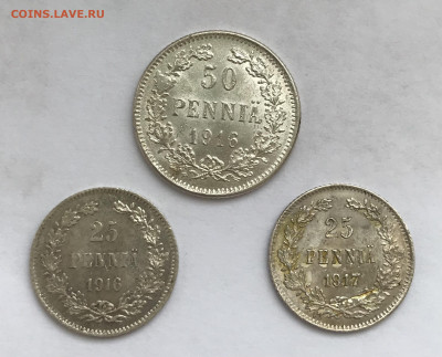 25 пенни 1916 и 1917, 50 п - 1916 гДо 9.02.2021 22.00 по МСК - 31C1CD6F-6084-41AF-8494-F6126B6DC932