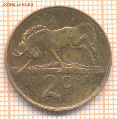 ЮАР 2 цента 1990 г., до 10.02.2021 г. 22.00 по Москве - ЮАР 2 цента 1990 2665а