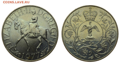 Великобритания. 1 крона 1977 г. 25 лет правл. До 07.02.21. - DSH_9423.JPG