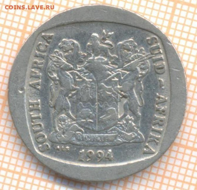 ЮАР 5 рандов 1994 г., до 10.02.2021 г. 22.00 по Москве - ЮАР 5 рандов 1994 2672
