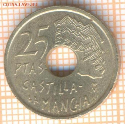 Испания 25 песет 1996 г., до 10.02.2021 г. 22.00 по Москве - Испания 25 песет 1996 2676а