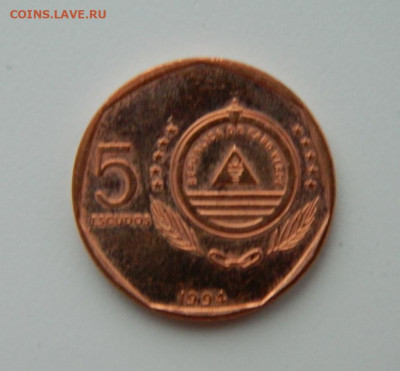 Кабл-Верде 5 эскудо 1994 г. (Юбилейная) Парусник до 09.02.21 - DSCN6156.JPG