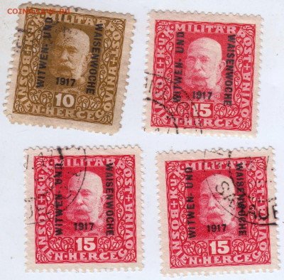 Босния и Герцоговина 1917 г. с надпеч.до 11.02.21 г. в 23.00 - 001