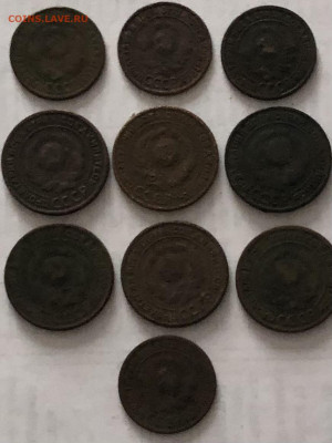 1924 год десять медных монет до 09.02 - 0A5107F5-8FFA-4AD9-960E-C36BBB565FFC