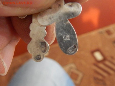 Серебро 84 проба 2 крестика,серьга,кольцо вес 4.1 гр. - 123456789 032.JPG