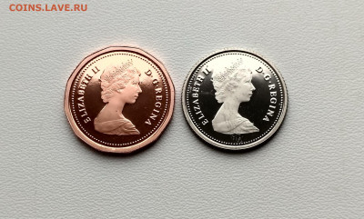КАНАДА,10 центов 1982г +1 цент 1982г(из набора)до 8.02.2021г - IMG_20210206_134744_HDR