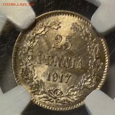 25 Pennia 1917. NGC MS 66  Видео. До 11.02.21 в 22.00 МСК - IMG_0882