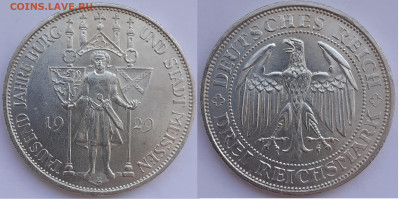Монеты Германии. - 3 марки 1929. 1000-летие Мейссена