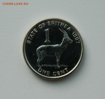 Эритрея 1 цент 1997 г(Фауна)без обращения до 11.02.21 - DSCN6382.JPG