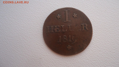 ГЕРМАНИЯ ФРАНКФУРТ НА МАЙНЕ 1 ГЕЛЛЕР 1819 - DSC09133.JPG