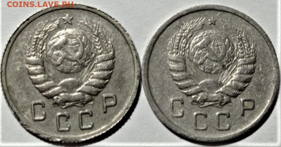 10 копеек 1943 года. шт.1.2В и шт.1.2В(большая звезда). - 2