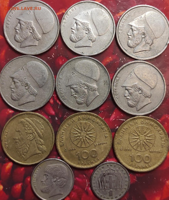 Греция 1 , 5,20,50,100 драхм 1954-1994 Фикс - IMG_20210208_014233