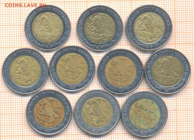 Мексика 1 песо, фикс 15 руб - Мексика 1 песо фикс  2693