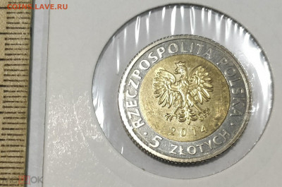 ПОЛЬША 5 злотых 2014 25 лет свободе UNC (холдер) до 10.02 - 162987379 (1)