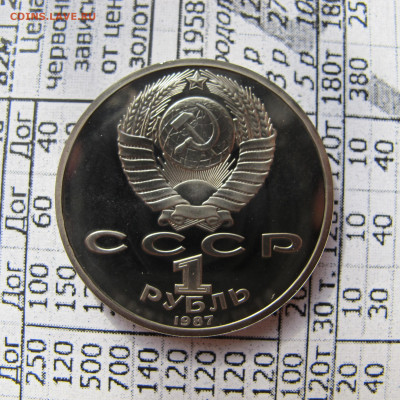 1 рубль 1987 "Бородино - обелиск". Пруф. - IMG_2820.JPG