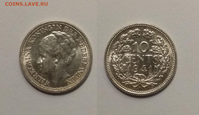 Нидерланды 10 центов 1941 года - 14.02 22:00мск - IMG_20210208_122426