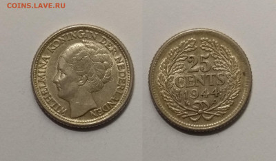 Нидерланды 25 центов 1944 года - 14.02 22:00мск - IMG_20210208_123328