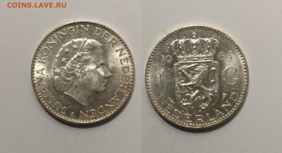 Нидерланды 1 гульден 1964 года - 14.02 22:00мск - IMG_20210208_123704