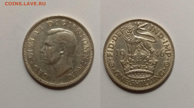 Великобритания шиллинг 1946 г Георг VI анг - 14.02 22:00мск - IMG_20210208_171104