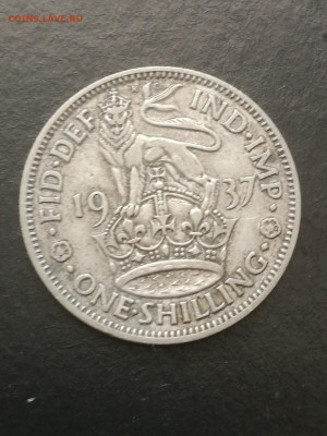 Великобритания 1 шиллинг, 1937 - i (64)