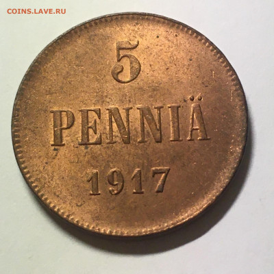 5 пенни 1917год С гербовым орлом. UNC - image-09-02-21-08-54-3