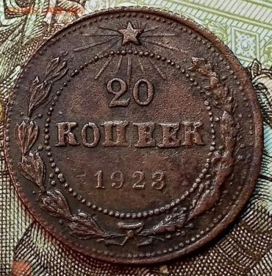 20 к 1923 г. Подделка в ущерб обращению. 13.02.2021 22:00 - 199213547