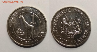 Кения 1 шиллинг 2018 года, жираф - 17.02 22:00мск - IMG_20201106_105747