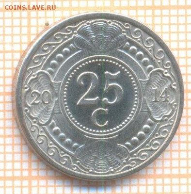 Нидерландские Антиллы 25 центов 2014 г., до 18.02.2021 г. 22 - Нидерландские Антиллы 25 центов 2014 2741