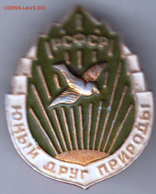 Знак "РСФСР Юный друг природы" до 19.02.21 г. в 23.00 - 014