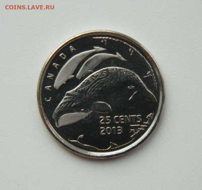 Канада 25 центов 2013 г.(Фауна) без обращения до 17.02.21 - DSCN6647.JPG